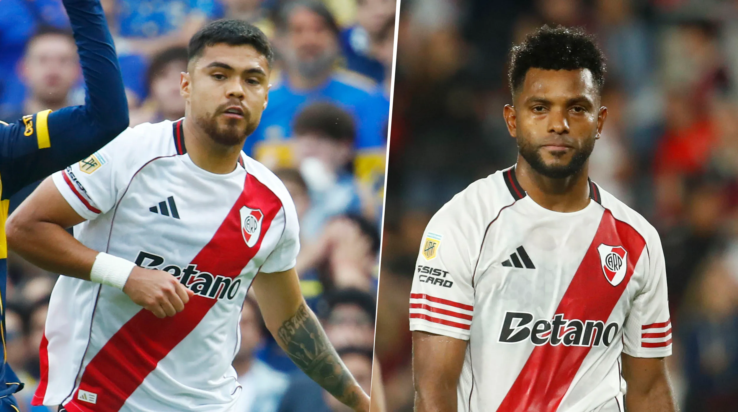 Díaz y Borja, borrados por Gallardo en River. (Getty)