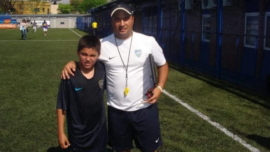 Exequiel Zeballos, junto a Diego Mazzilli.