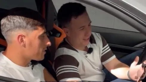 La reacción de Merentiel al golazo que hizo ante Bayern Múnich.