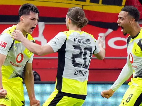La rompió: Aaron Anselmino tuvo su debut goleador en la victoria del Borussia Dortmund