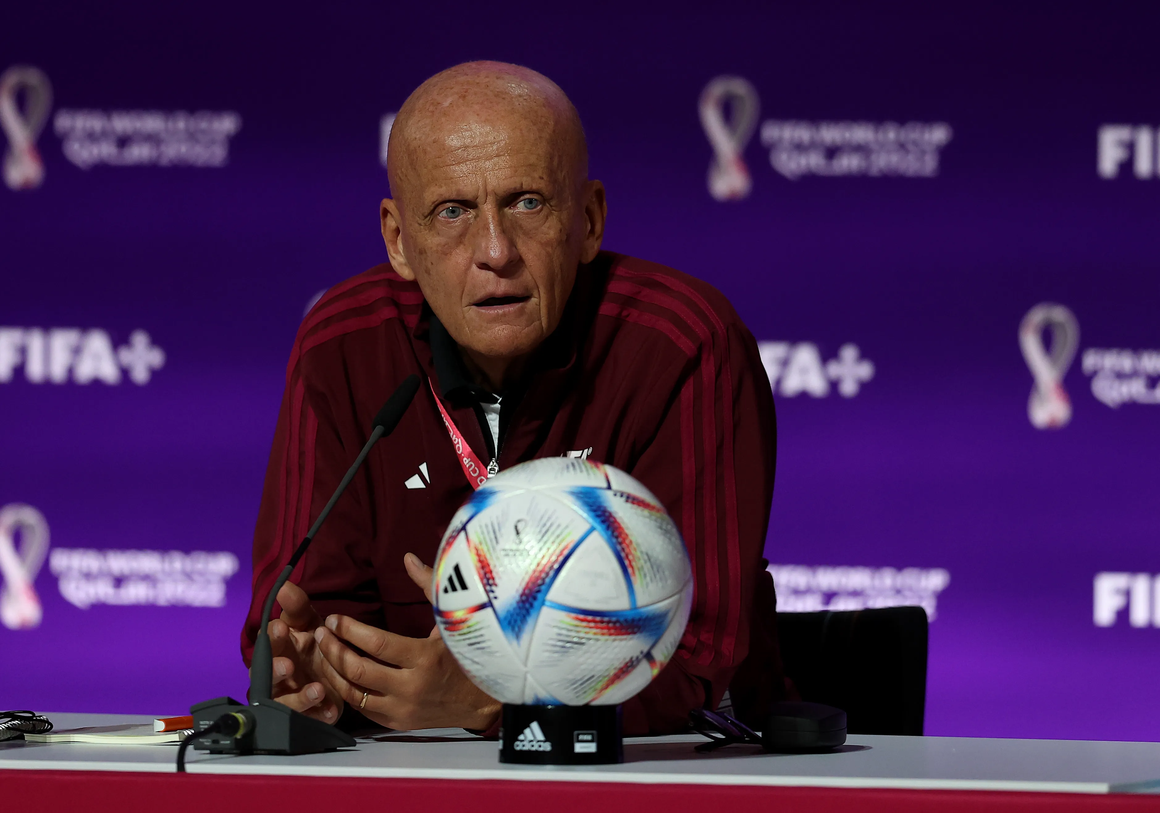Pierluigi Collina, presidente de la Comisión de Árbitros de la FIFA. (Getty)