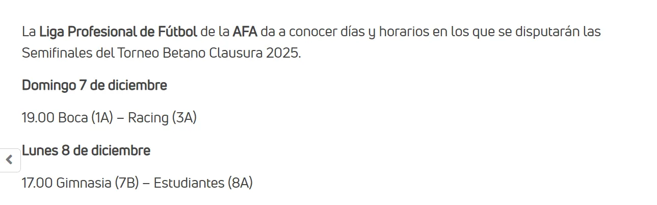 Fecha y hora confirmada para el Boca-Racing.