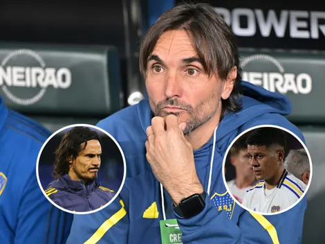 Cavani se enojó, Diego Martínez lo apartó y debió intervenir Rojo: el tenso cruce en Boca que ahora salió a la luz