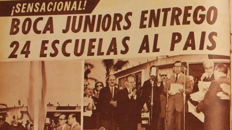 Boca construyó varias escuelas en el país.