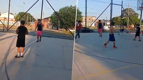 Un jugador de Boca sorprendió con un picado en su barrio.