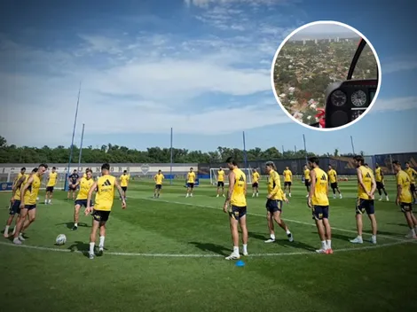 Llegó en helicóptero: el jugador de Boca que se sumó a la pretemporada de una manera inusual