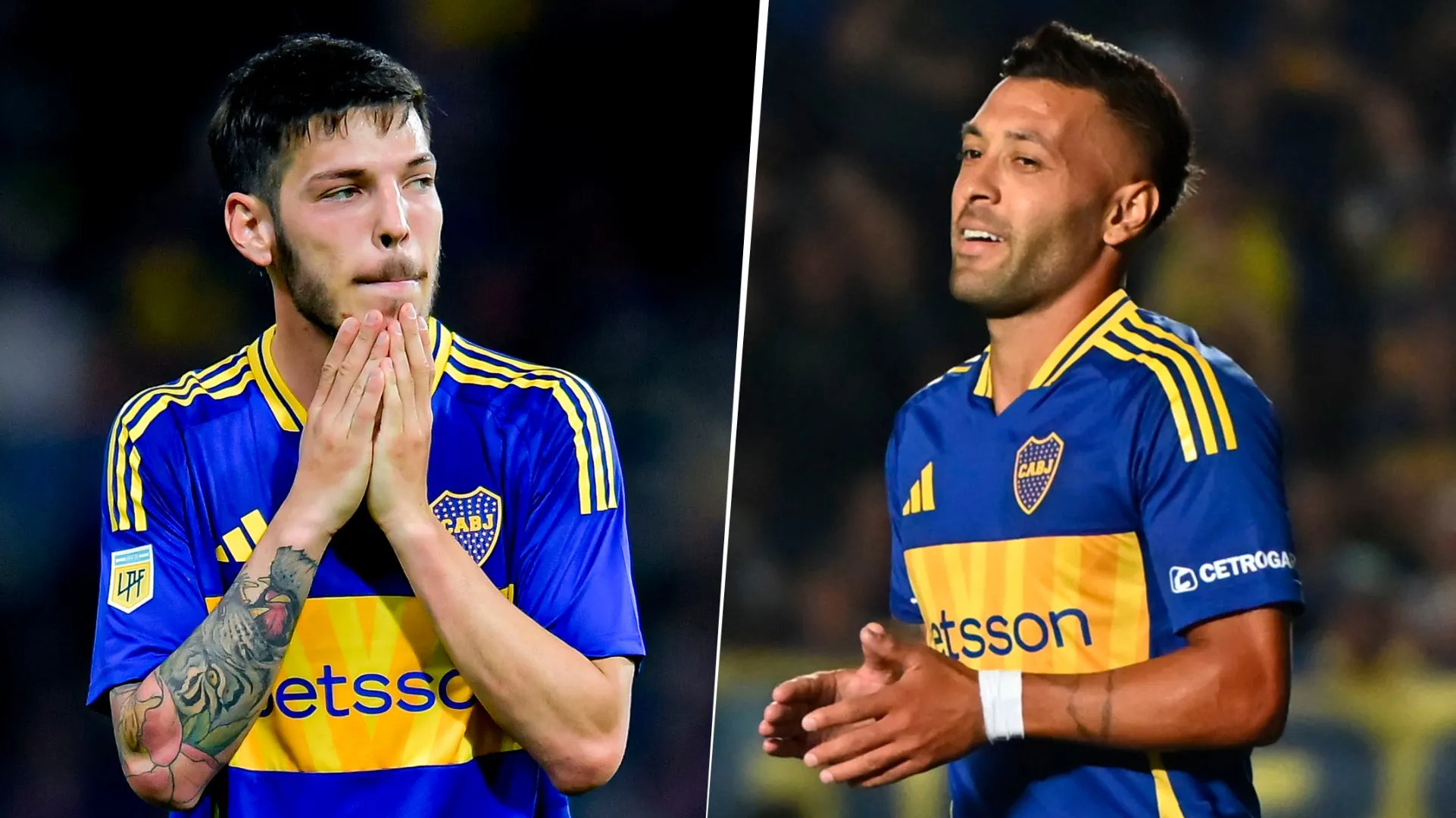 Martegani y Janson, sin lugar en Boca. (Getty)