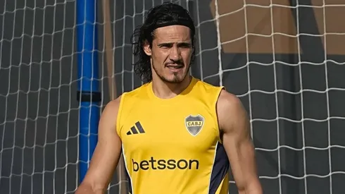 Cavani trabaja aparte en el inicio de la pretemporada de Boca.
