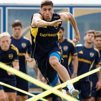 No es Cavani: por una tendinitis, un jugador de Boca todavía no pudo trabajar a la par del plantel