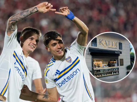 Zeballos y Zenón visitaron la cafetería que un jugador de Boca tiene en Palermo