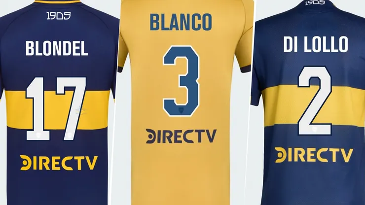 Los nuevos dorsales que llevarán algunos jugadores de Boca.