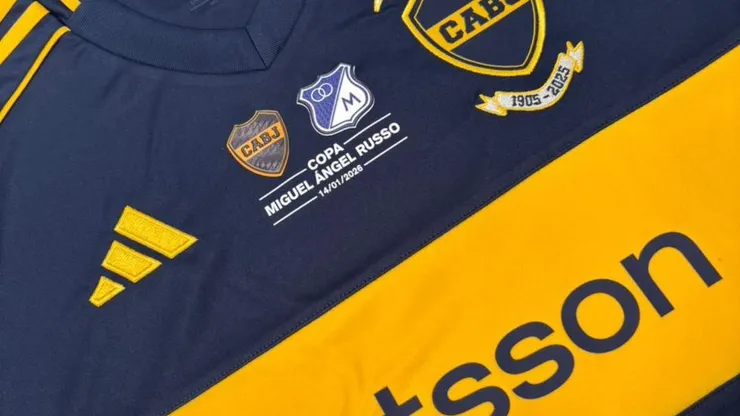 El parche especial que llevará la camiseta de Boca ante Millonarios.