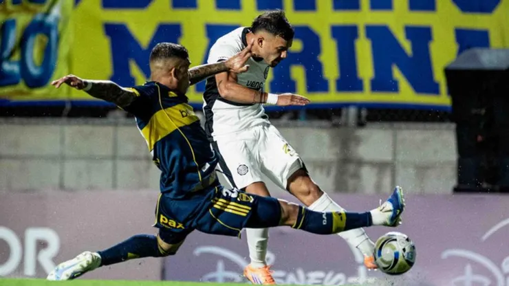 Boca le ganó a Olimpia en San Nicolás.