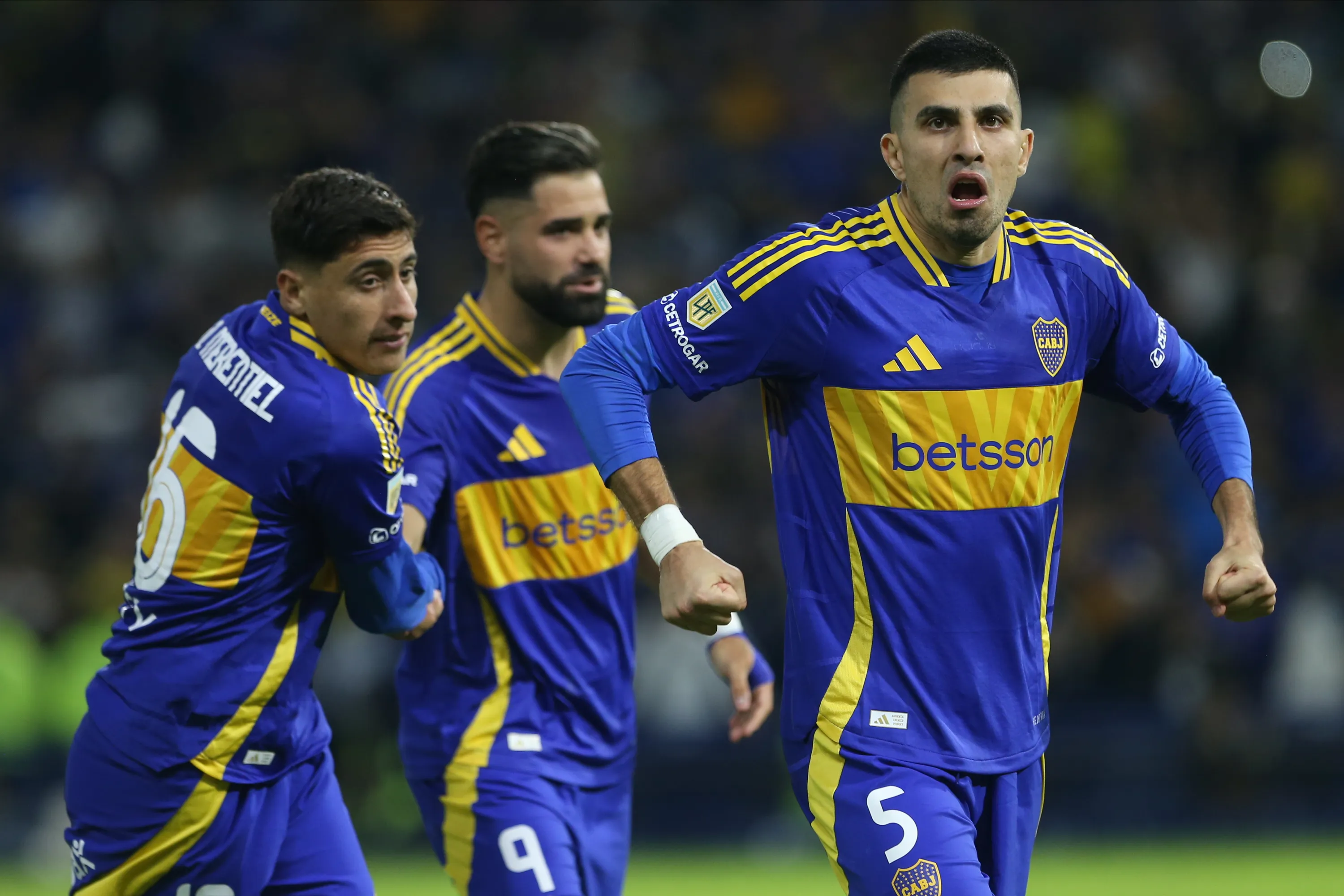 Giménez y Battaglia, en Boca. (Getty)