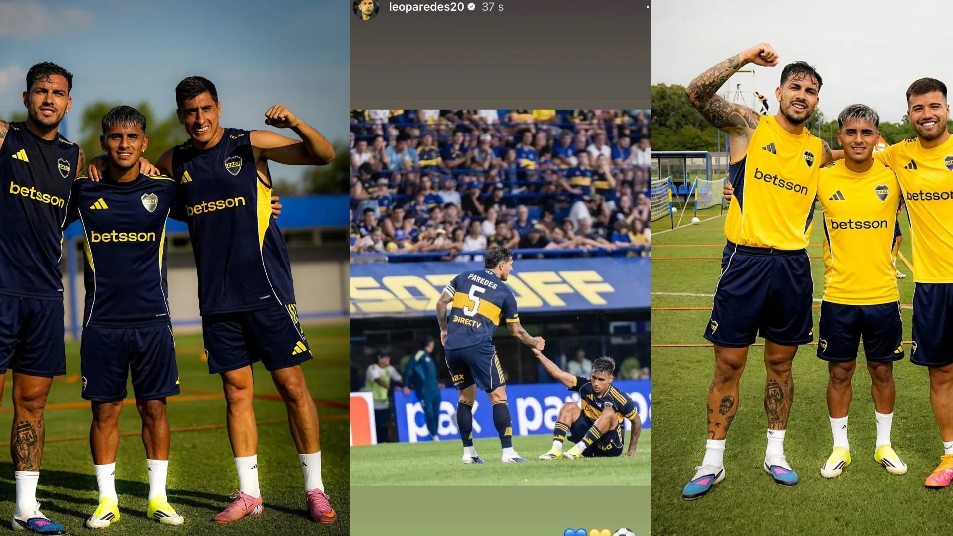 Las publicaciones de Paredes con Delgado como protagonista. (Instagram)