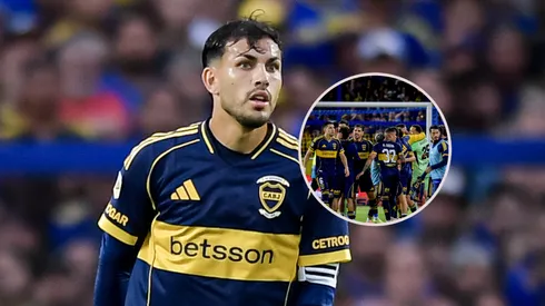 Paredes subió una foto con un compañero que juega a su lado.