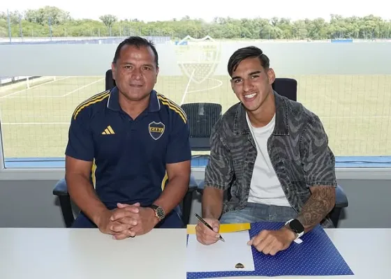 Gelini firmó contrato con Boca. (Boca Juniors)