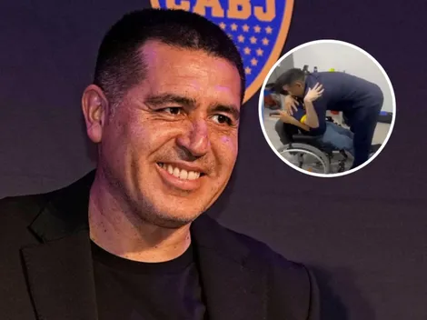 La promesa de Riquelme a un hincha de Boca en su emotivo encuentro: "Este año..."