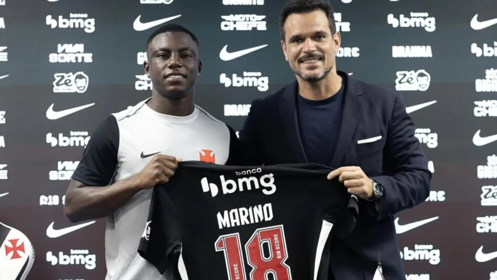 Hinestroza fue presentado en Vasco Da Gama. (Instagram)