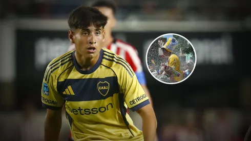 El gran recibimiento a Aranda tras su debut en Boca.