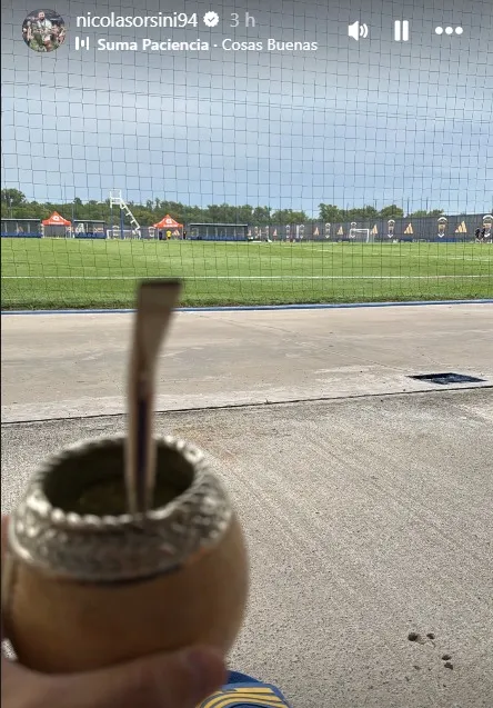 Orsini sigue entrenándose en Boca. (Instagram)