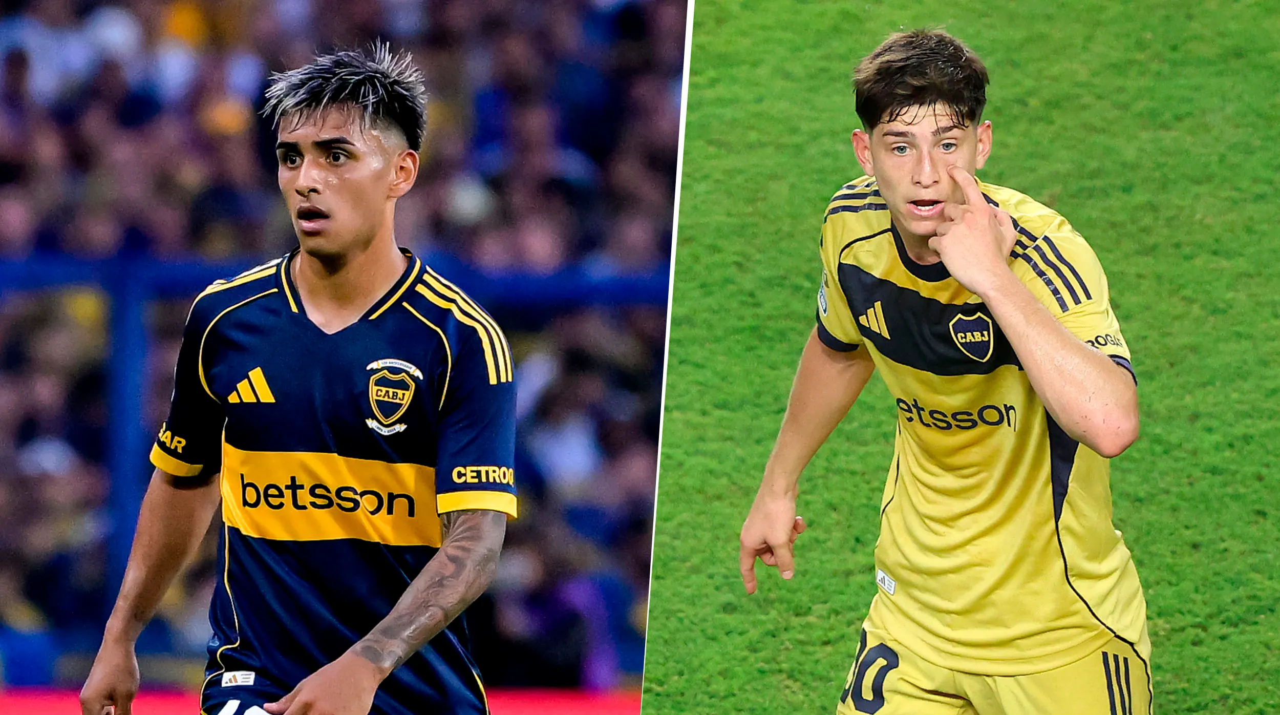 Delgado y Belmonte pelean un lugar en Boca. (Getty)