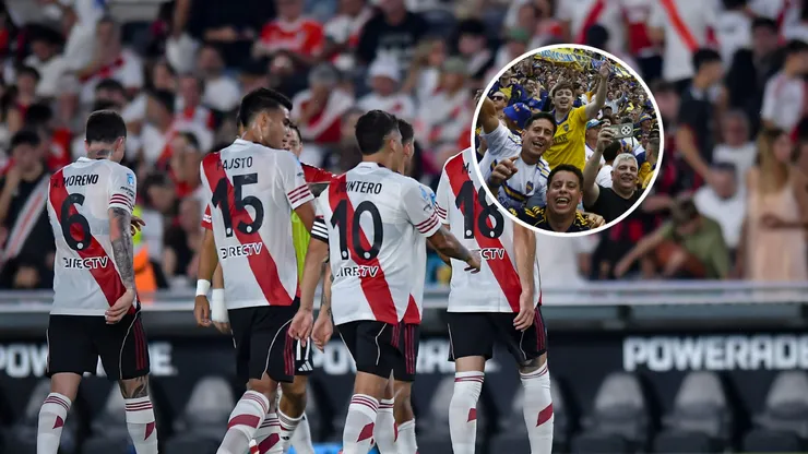 Los hinchas de Boca se burlaron de River.