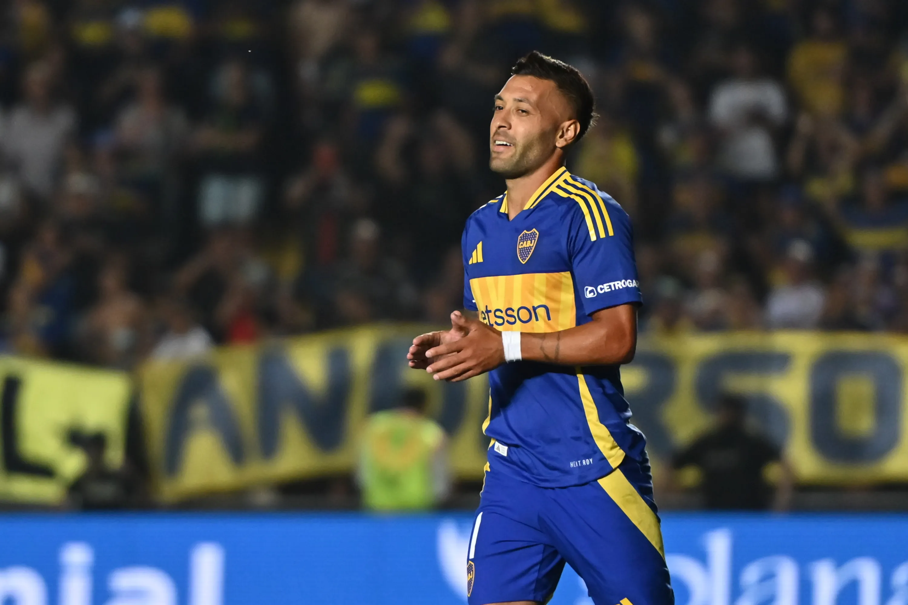 Janson, en el equipo titular de Boca. (Getty)
