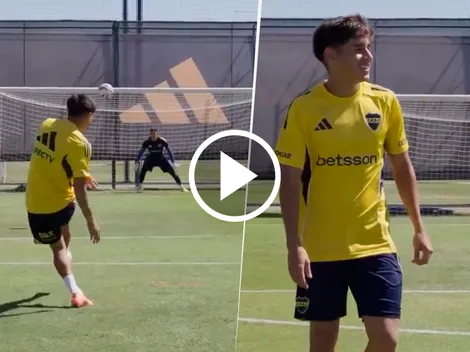 ¿Tendrá su chance? El golazo de Tomás Aranda en el entrenamiento de Boca
