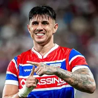 ¿Un guiño a Riquelme? El gesto de Adam Bareiro en su gol con Fortaleza que fue viral entre los hinchas de Boca