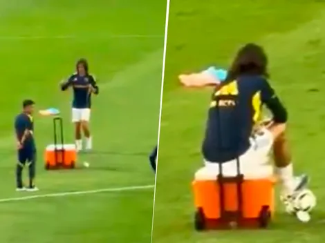 El video de Cavani en la entrada en calor que indignó a todos los hinchas de Boca: "Es una vergüenza"