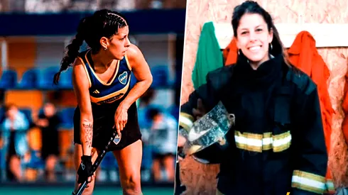 Mayra Barbieri, jugadora de hockey de Boca y bombera voluntaria.