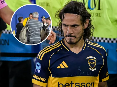 Cómo fue el encuentro entre Cavani y un grupo de hinchas tras el Boca-Racing