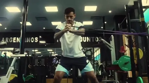 El volante mostró parte de su recuperación en el predio de la AFA.