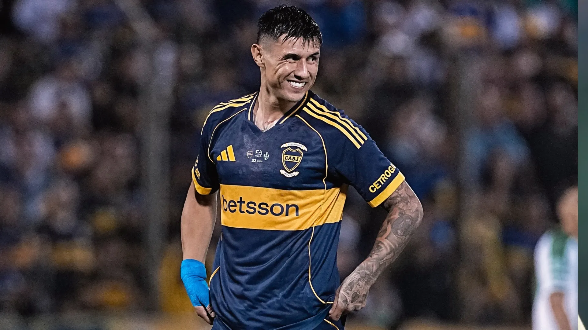 Bareiro, la gran figura de Boca ante Gimnasia de Chivilcoy.