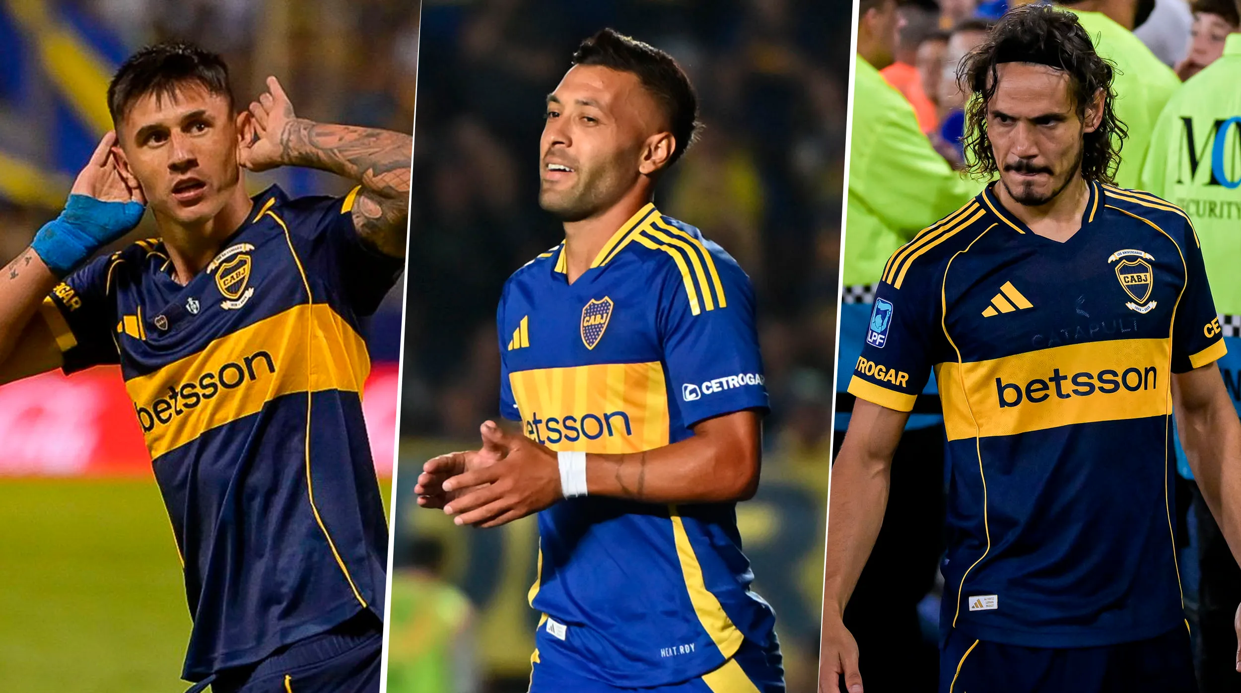 Bareiro, Janson y Cavani jugarían en Boca vs. Gimnasia de Mendoza. (Getty)