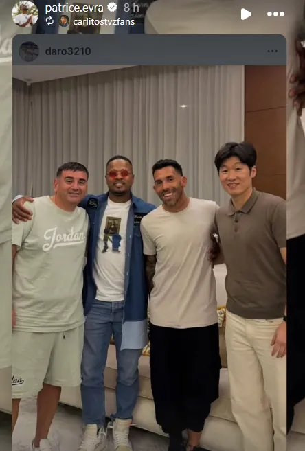 El posteo de Evra en redes. (Instagram)