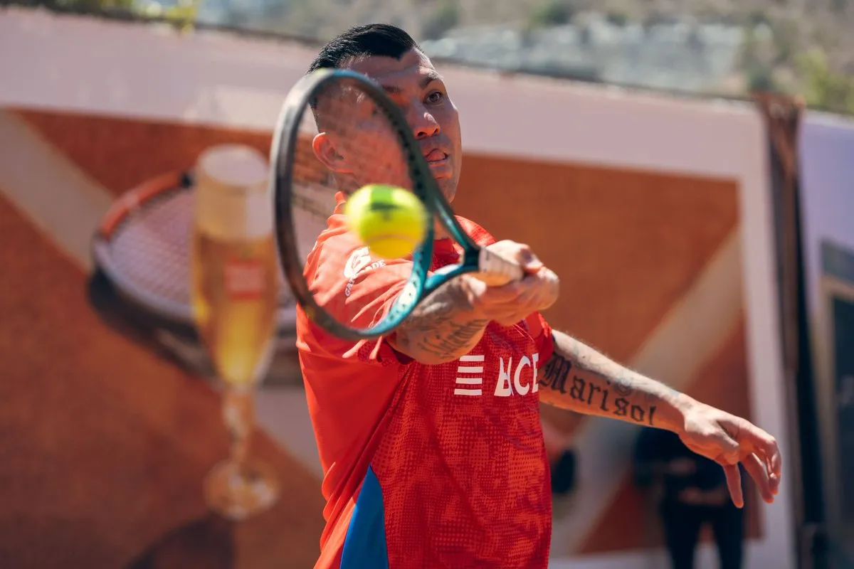 Medel en el ATP de Santiago. (@ATPTour_ES)