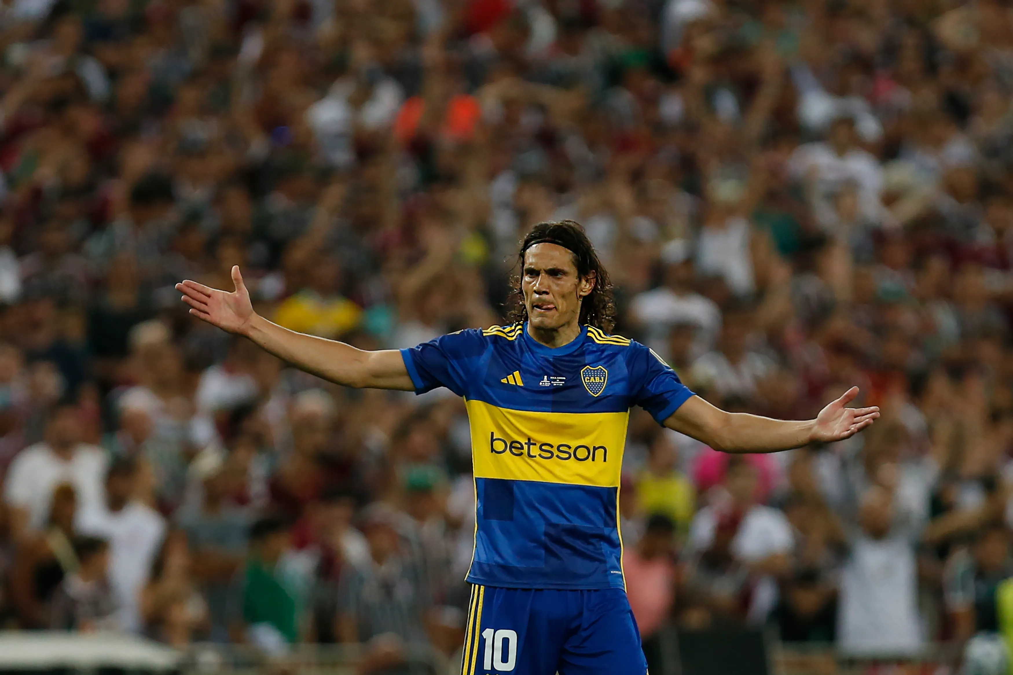 Cavani, en la Copa Libertadores 2023. (Getty)