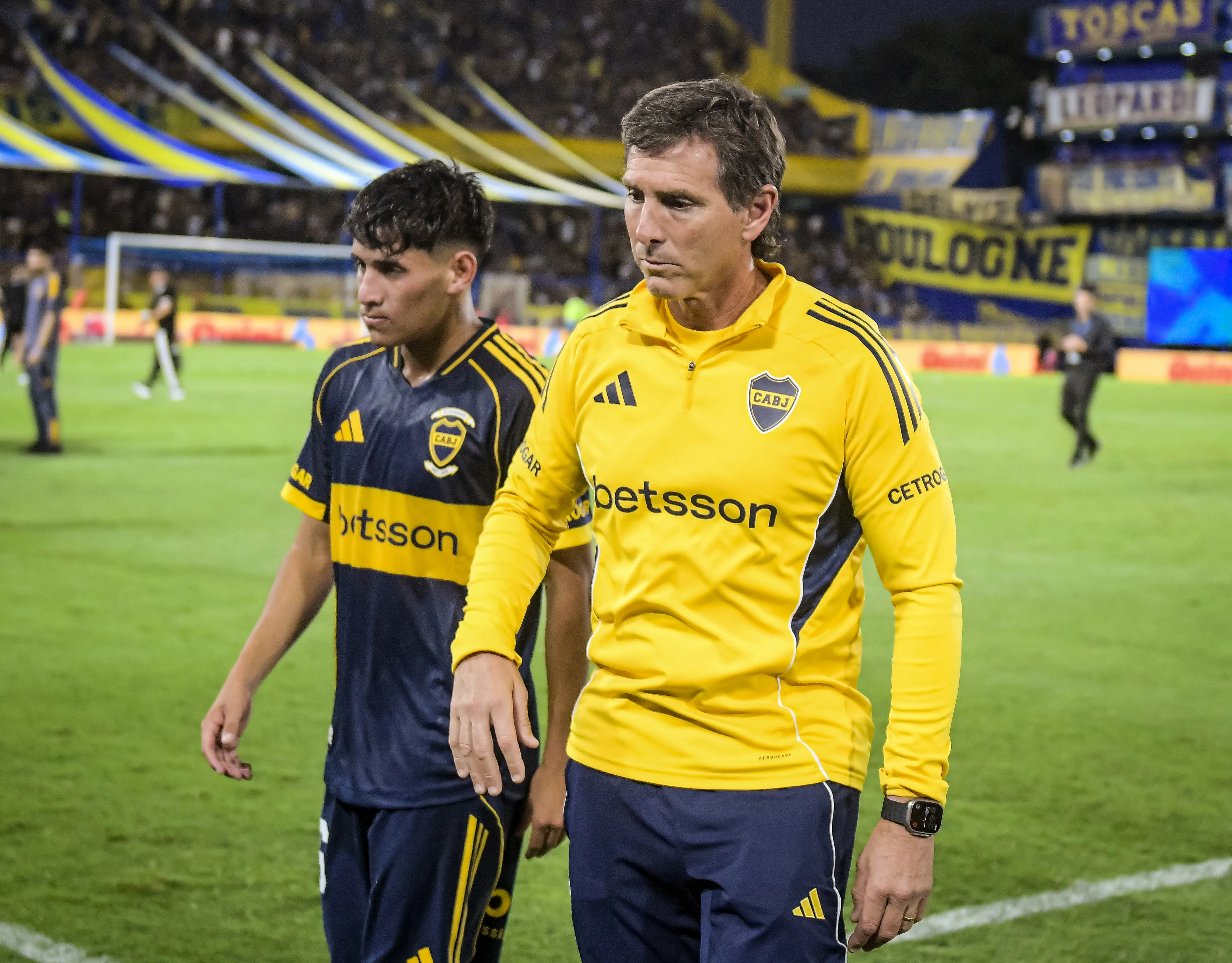 La cara de Claudio Ubeda lo dice todo: Boca atraviesa un presente complicado. Foto: Getty.