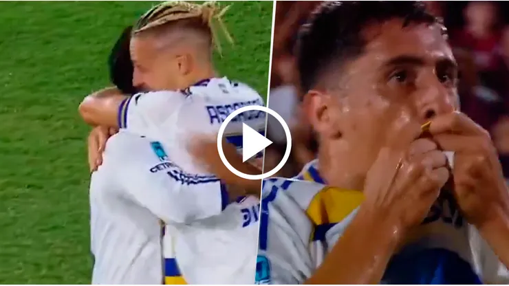 Los goles de Ascacibar y Merentiel para el triunfo parcial de Boca ante Lanús