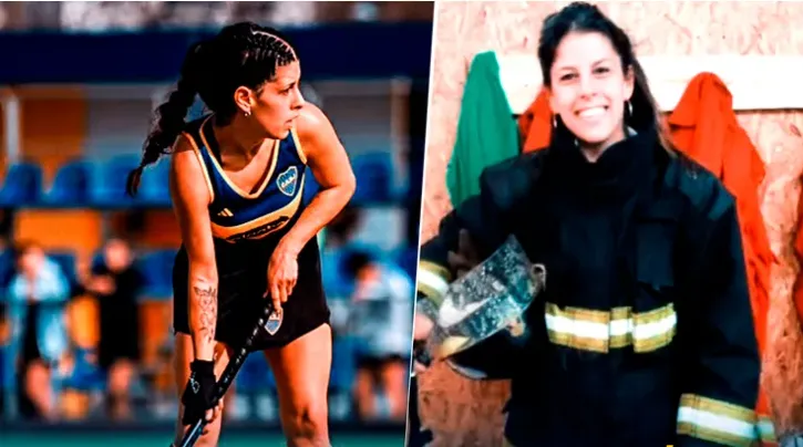 Mayra juega al hockey en Boca y es bombera voluntaria.