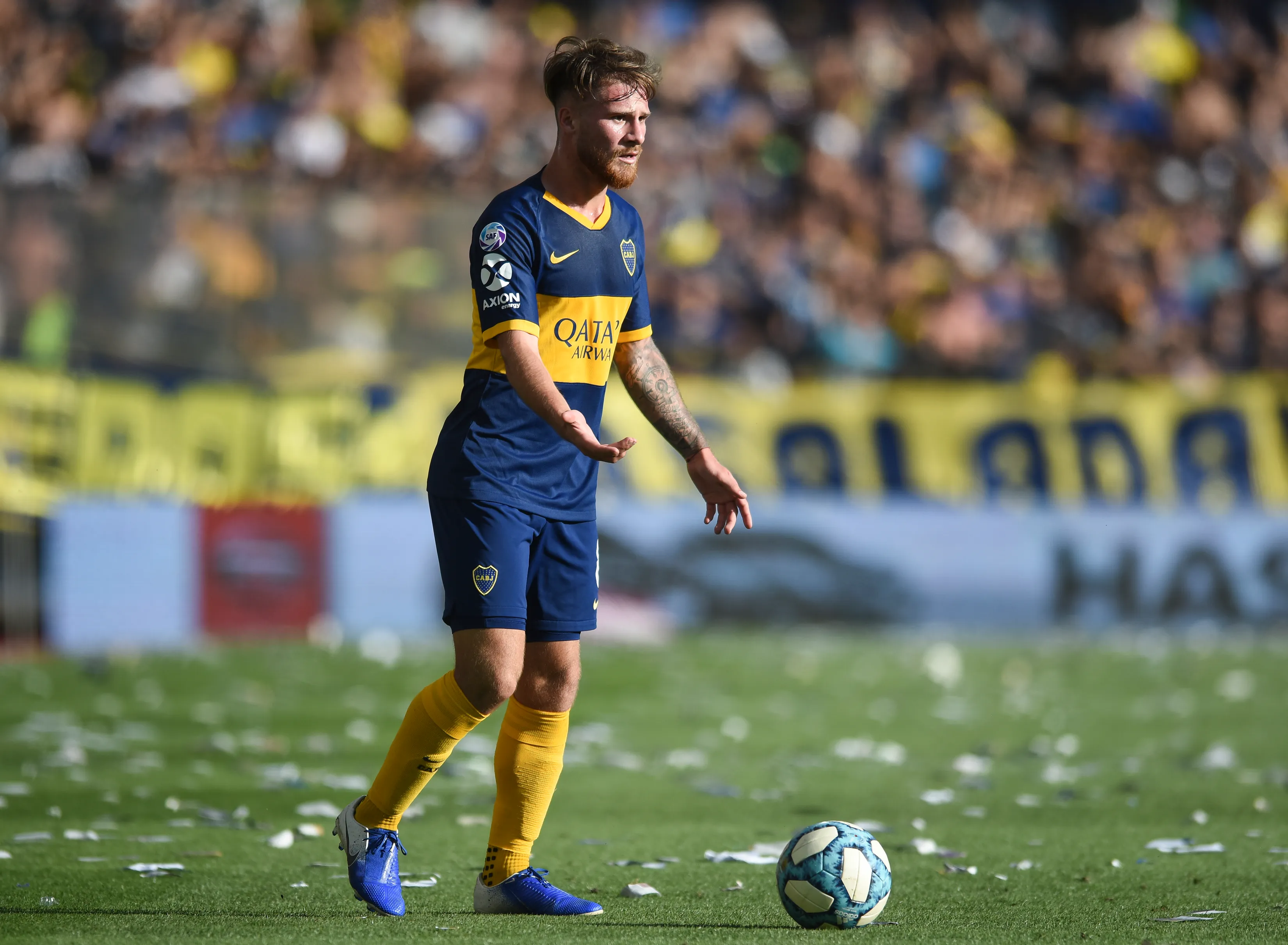 Mac Allister, en Boca. (Getty)