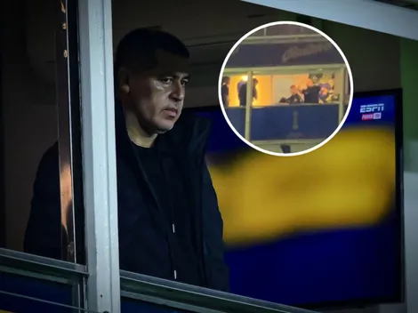 Riquelme se quedó en el palco hasta una hora después del partido de Boca y esto fue lo que hizo