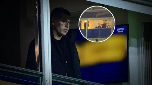 El video de Riquelme en su palco después del Boca-San Lorenzo. 
