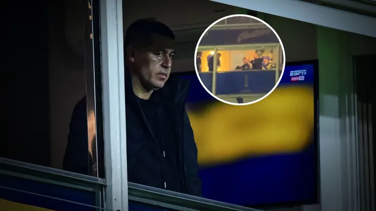 El video de Riquelme en su palco después del Boca-San Lorenzo.