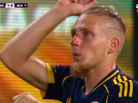 Por qué Ascacibar festejó con sangre en la cara su gol ante San Lorenzo