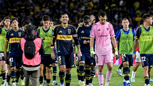 El titular de Boca que se mostró muy enojado por el empate ante San Lorenzo.
