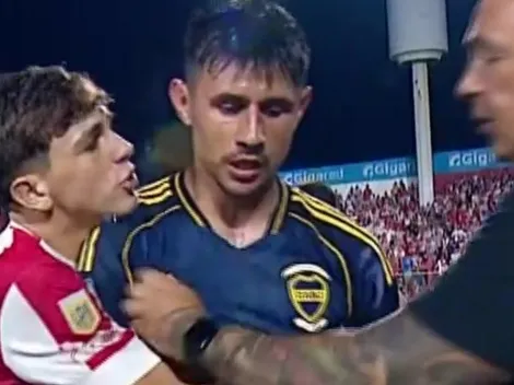 No se vio en TV: un hincha de Unión invadió el campo de juego y fue corriendo hacia Adam Bareiro