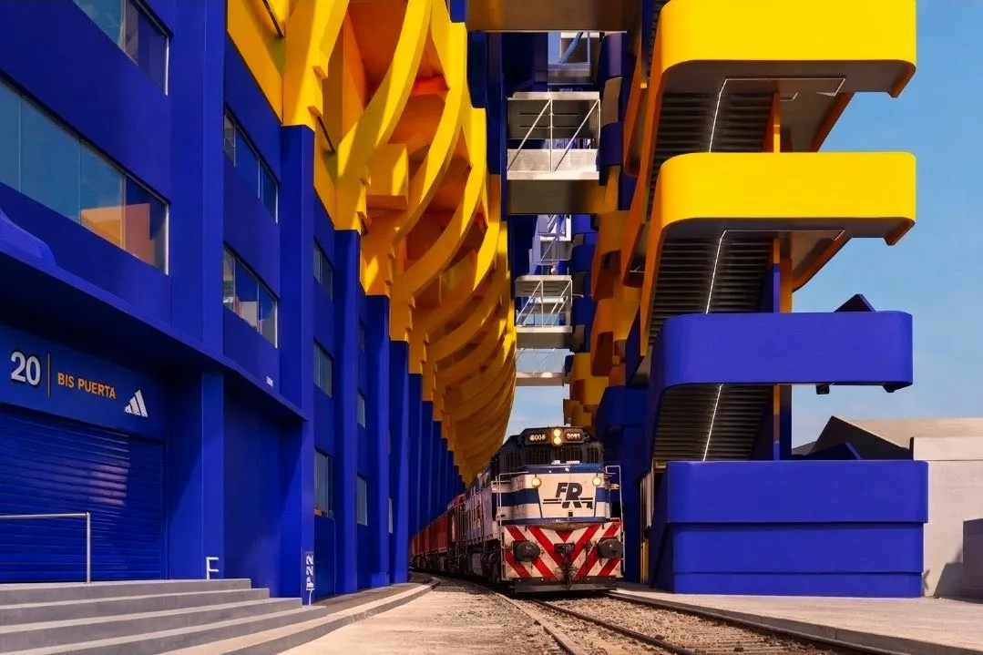 Así quedarían las vías, con las obras en el estadio terminadas.